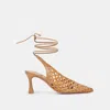 Dolce Vita Gesica Heels Natural Woven In Brown