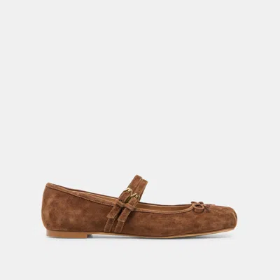 Dolce Vita Gibson Ballet Flats In Brown