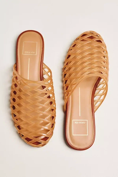 Dolce Vita Gina Woven Jelly Mules In Animal Print