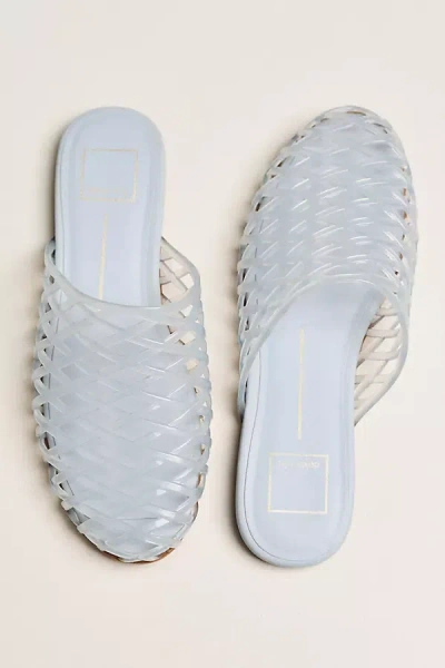 Dolce Vita Gina Woven Jelly Mules In Blue