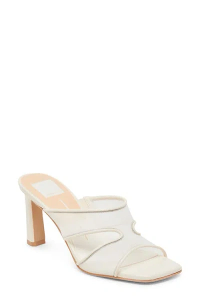 Dolce Vita Gitel Slide Sandal In Off White Mesh