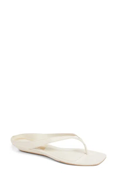 Dolce Vita Gizel Wedge Thong Sandal In White