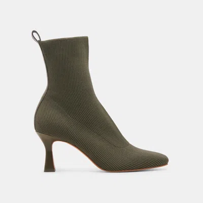 Dolce Vita Glamor Knit Boots Army Knit