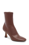 Dolce Vita Arya Pointed Toe Bootie In Chocolate Stella