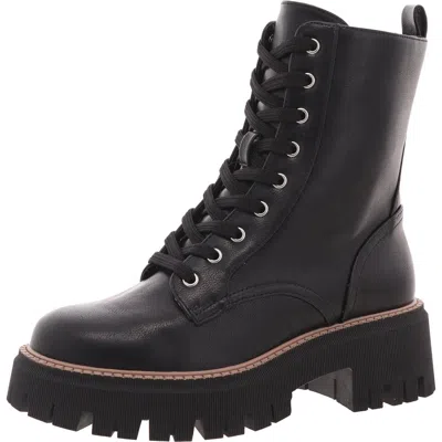 Dolce Vita Glisten Womens Lugged Sole Manmade Combat & Lace-up Boots In Multi
