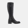 Dolce Vita Glory H2o Wide Calf Boots Black Leather