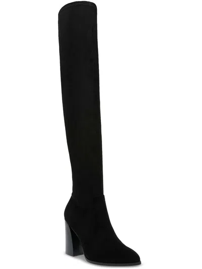 Dolce Vita Gollie Womens Faux Suede Tall Over-the-knee Boots In Black