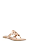 Dolce Vita Gotie Laser Cut Studded Thong Sandal In Blush Patent