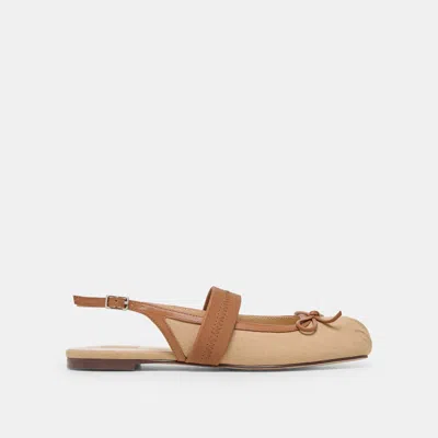 Dolce Vita Grifan Flats In Tan Multi Fabric Size 13 By  In Brown