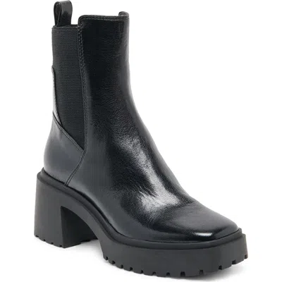Dolce Vita Grizly H2o Waterproof Leather Chelsea Boot In Black
