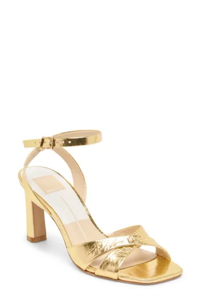 Dolce Vita Gwin Ankle Strap Sandal In Gold