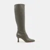 Dolce Vita Gyra Wide Calf Boots Dark Olive Leather