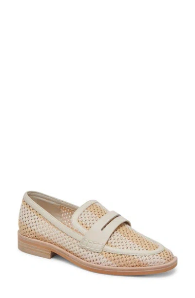 Dolce Vita Halley Woven Loafer In Ivory Multi
