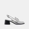 Dolce Vita Hardi Heels Silver Distressed Leather