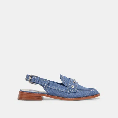 Dolce Vita Hardi Stud Loafers Blue Denim