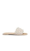 Dolce Vita Harlyn Pearl Sandals Lt Natural Raffia In White
