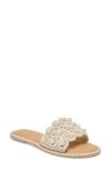 Dolce Vita Harlyn Slide Sandal In Vanilla Raffia