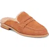 Dolce Vita Harvey Faux Fur Lined Mule In Praline Stella Suede