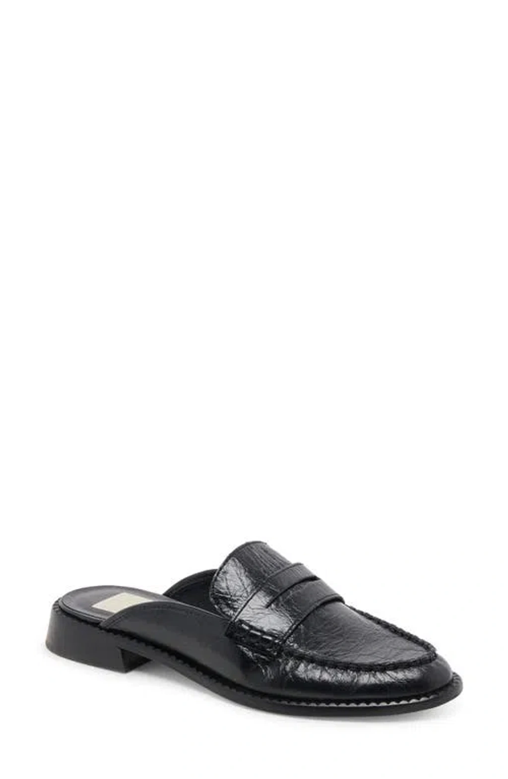 Dolce Vita Havan Loafer Mule In Midnight Crinkle Patent  display picture 2