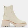 DOLCE VITA HAWK H20 WIDE BOOTIES IVORY LEATHER