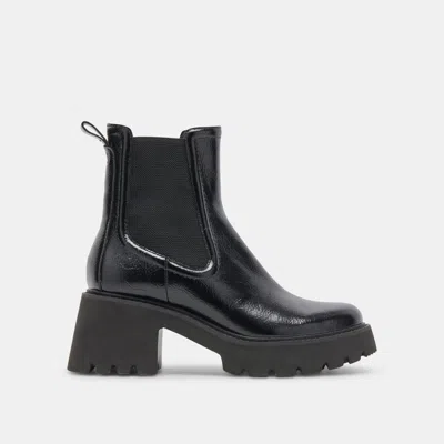 Dolce Vita Hawk H2o Booties Midnight Crinkle Patent