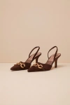 Dolce Vita Haylee Slingback Pointed Toe Pump In Brown