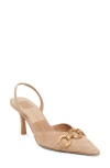 Dolce Vita Haylee Slingback Pointed Toe Pump In Camel