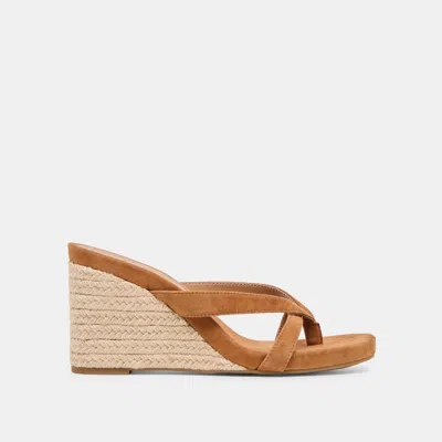 Dolce Vita Helan Espadrille Wedges In Brown Size 13 By