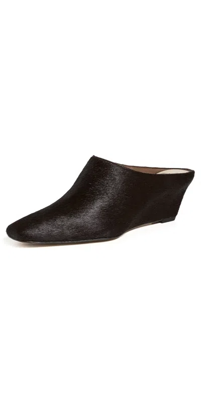 Dolce Vita Hilah Mules Chestnut Calf Hair In Black