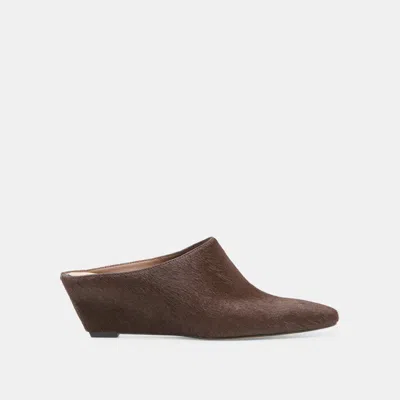 Dolce Vita Hilah Mules In Chestnut Calf Hair Size 13 By  In Brown