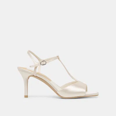Dolce Vita Hilery Ankle Strap Sandal In White
