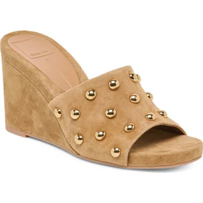 Dolce Vita Holta Stud Wedges In Brown Size 12 By