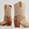 Dolce Vita Hoss Boots Brown Multi Raffia