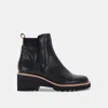 Dolce Vita Huey H2o Wide Booties Black Leather H2o