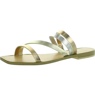Dolce Vita Ibbie Womens Open Toe Slip On Strappy Sandals In Multi