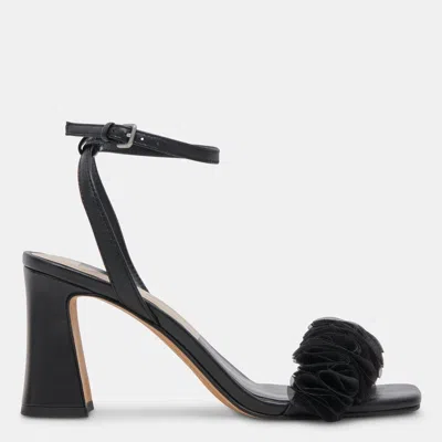 Dolce Vita Iesha Ankle Strap Sandal In Black Leather