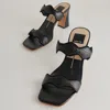 Dolce Vita Ilva Womens Laceless Leather Mule Sandals In Black