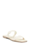 Dolce Vita Ilva Low Slide Sandal In Creme Embossed