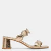 Dolce Vita Ilva Mid Slide Sandal In Gold