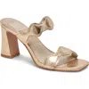 Dolce Vita Ilva Womens Laceless Leather Mule Sandals In Gold Distressed Leather