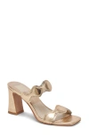 Dolce Vita Ilva Slide Sandal In Gold Metallic Distressed