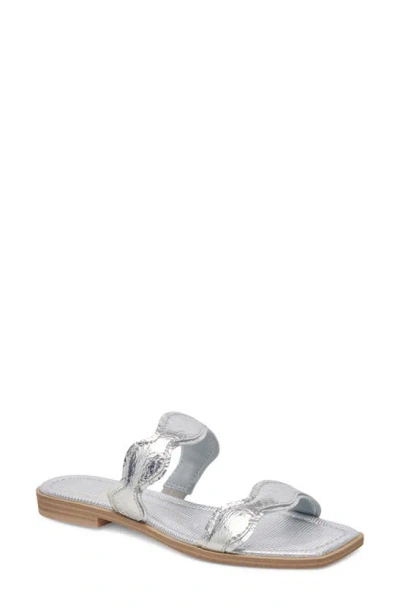 Dolce Vita Ilva Slide Sandal In Silver Metallic