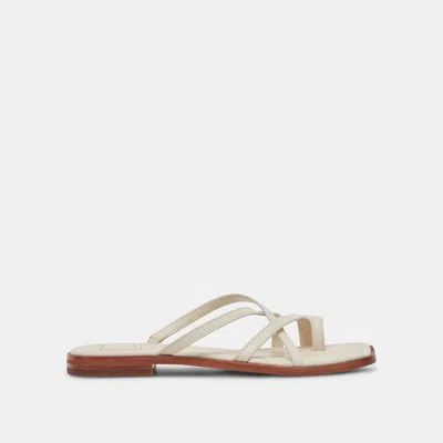 Dolce Vita Indigo Sandals Ivory Leather In Multi