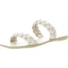 Dolce Vita Indy Womens Faux Leather Slides Slide Sandals