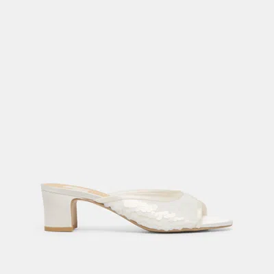Dolce Vita Inga Heels Off White Sequin