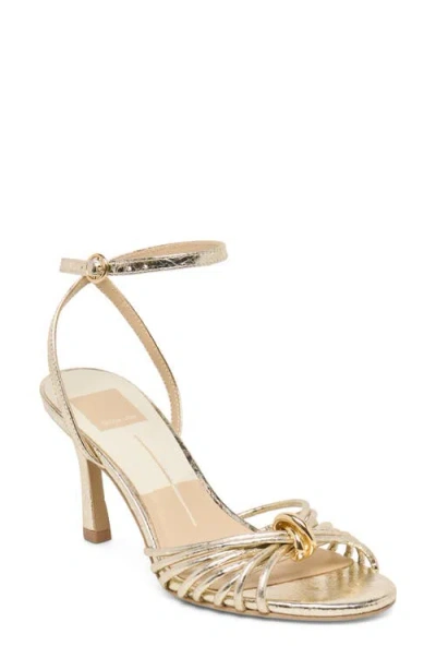 Dolce Vita Isebel Ankle Strap Sandal In Gold