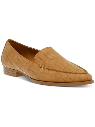 Dolce Vita Island Womens Almond Toe Slip On Loafers In Brown