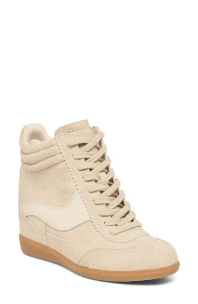Dolce Vita Issac High Top Wedge Sneaker In Neutral