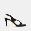 Dolce Vita Izela Heels Onyx Suede In Black