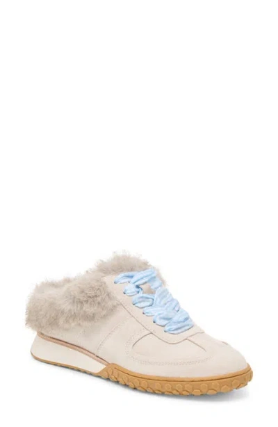Dolce Vita Izzey Faux Fur Sneaker In Brown